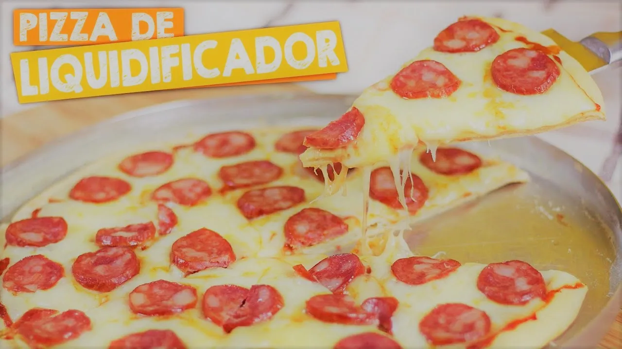 Pizza frullatore (impasto fatto in casa)