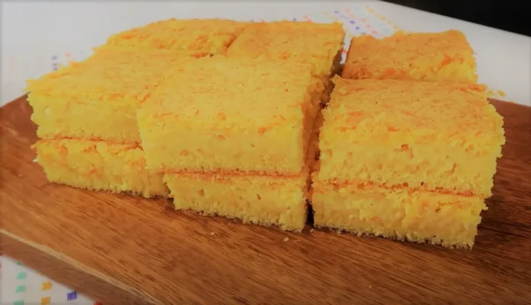 Torta cremosa di mais in latta